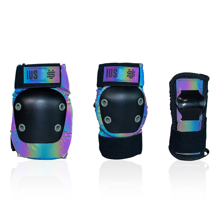 Kit de protecciones para patinar IUS PRO Reflective