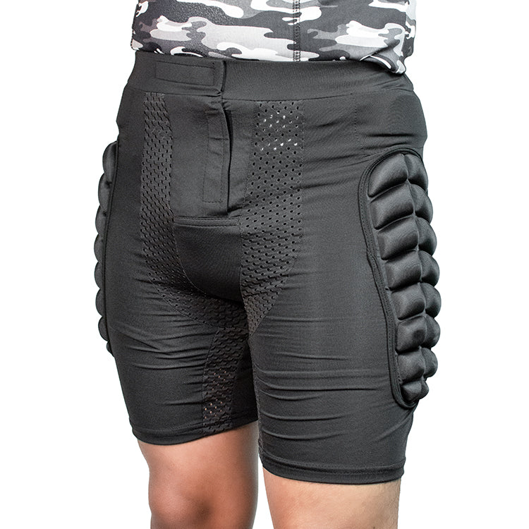 Short protector de cadera para patinar pomperas