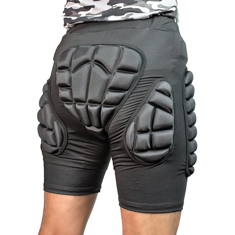 Short protector de cadera para patinar pomperas