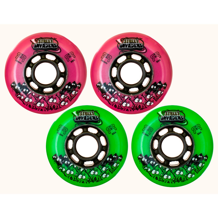 Ruedas para patines Street Invaders (Pack 4)