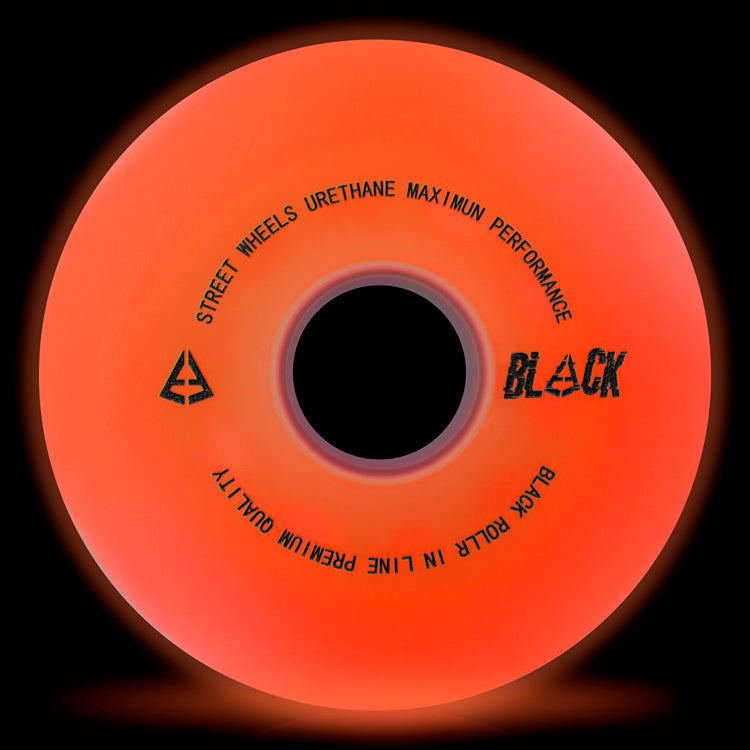 Black Ruedas para patines brillantes Glow 76 (Pack 4)