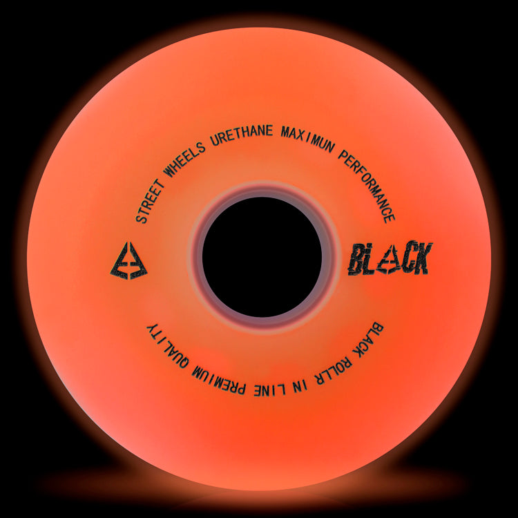 Black Ruedas para patines brillantes Glow 76 (Pack 4)
