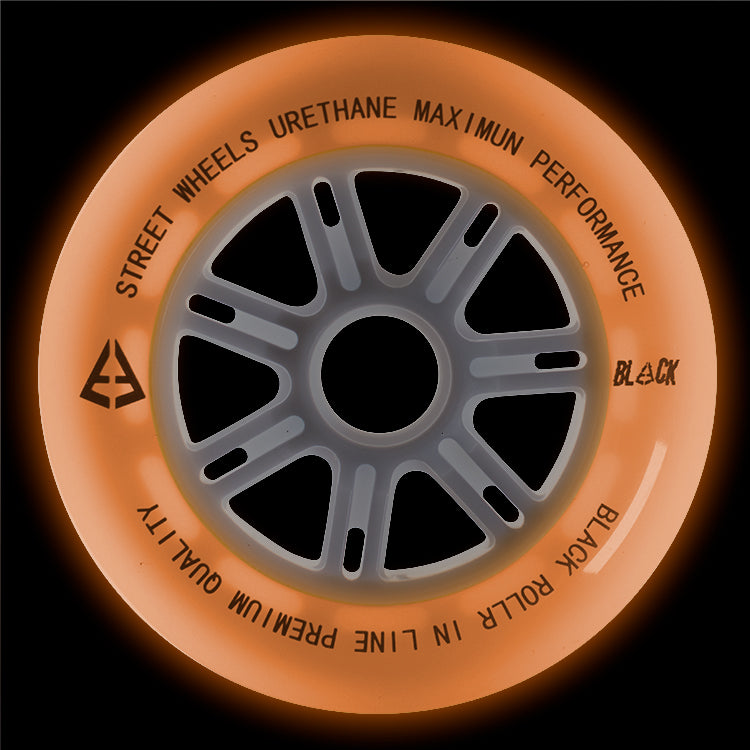 Black Ruedas para patines brillantes Glow 110 (Pack 3)